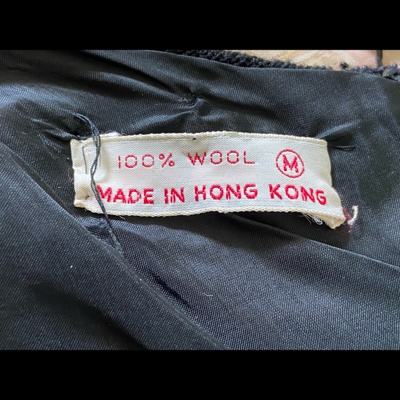 Vintage 80s Heavily Beaded/Sequined Black Wool Sleeveless Formal Evening Tank - Picture 12 of 13